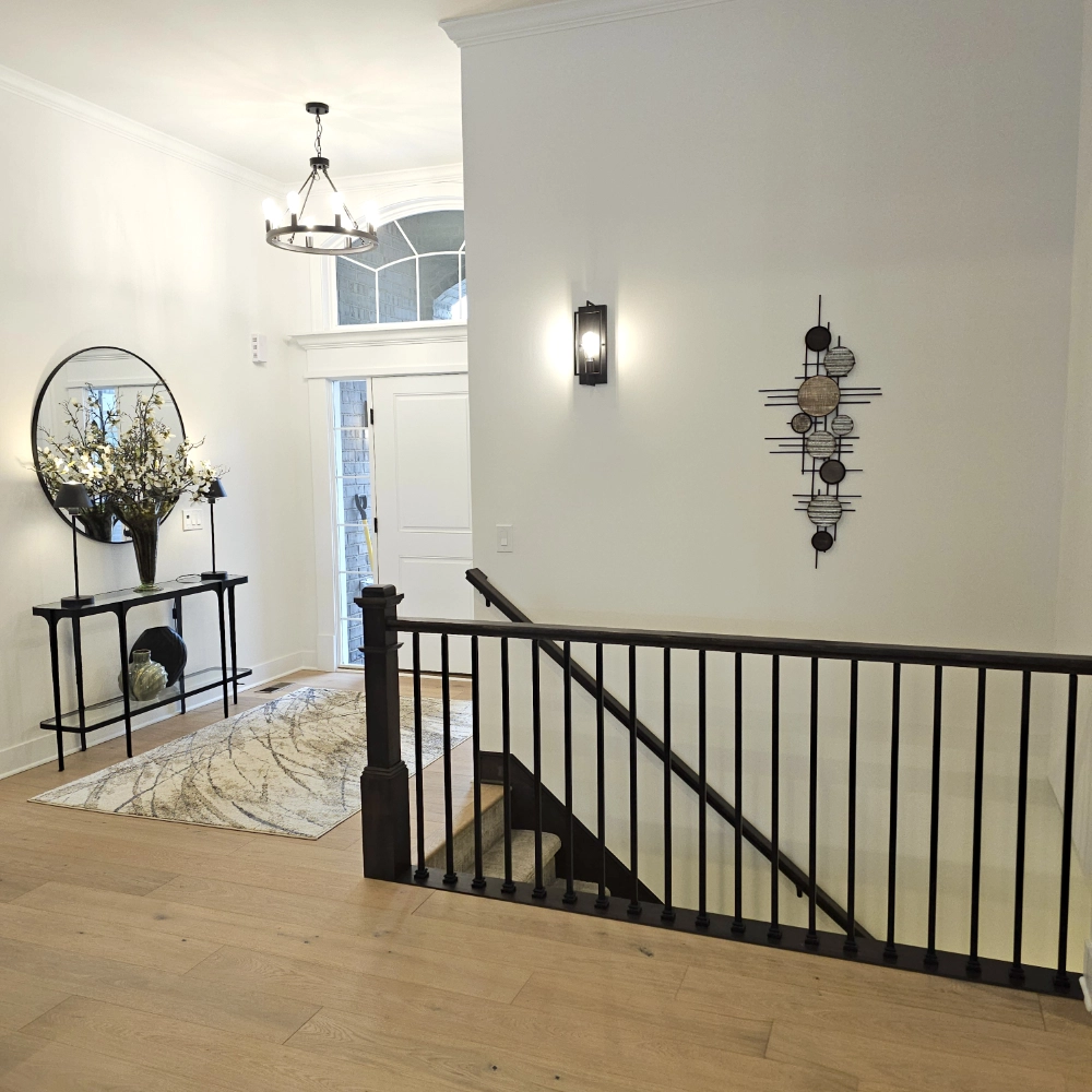 Entry with Stairs to Lower Level - Mistwood Model Home Macomb MI