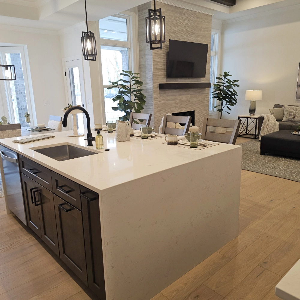 Kitchen to Family Room - Mistwood Model Home Macomb MI